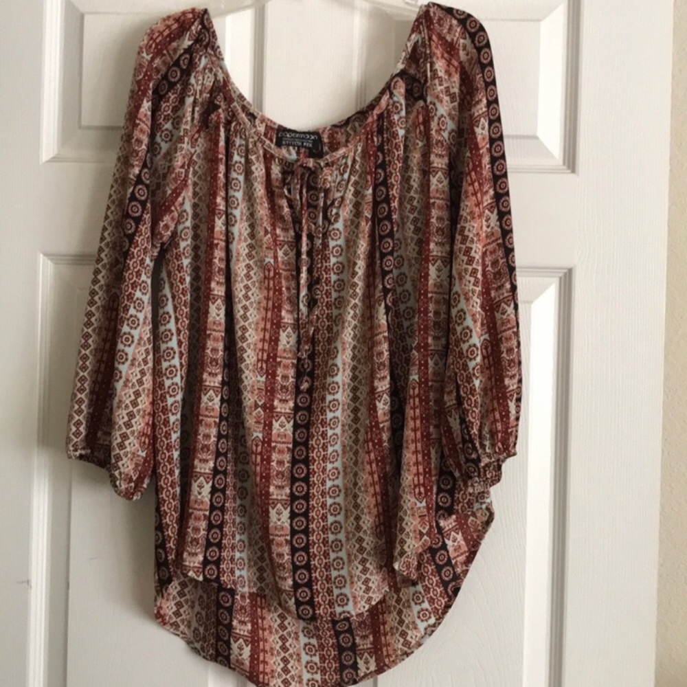 Papermoon STITCH FIX Sz Large Tribal Print Top